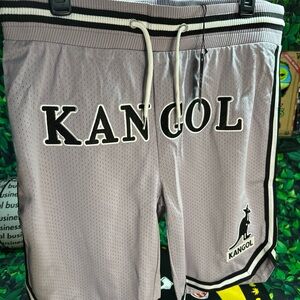 Kangol Light Gray Mesh Shorts Size Large